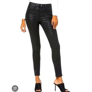 Joes jeans , coated, satin like, 29, black EUC